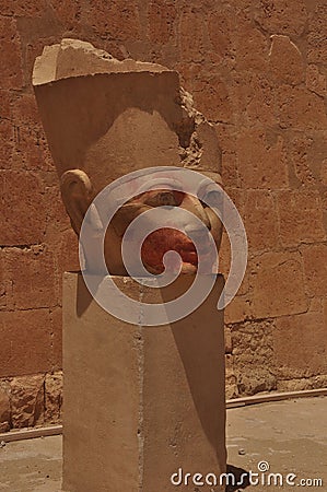 Mini-sculptures in Egypt freeze one's blood Stock Photo