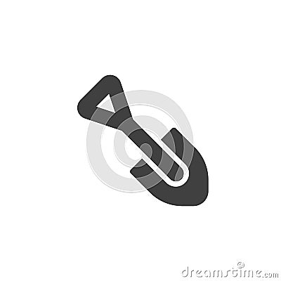 Mini shovel vector icon Vector Illustration