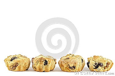 Mini Stolle on a white background Stock Photo