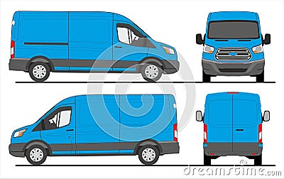 Ford Transit Delivery Van 2015 Stock Photo