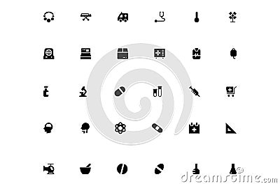 Mini Vector Icons 11 Stock Photo