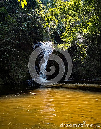 A mini waterfall known as Sungai Kooi Waterfall in Royal Belum, Grik, Perak, Malaysia Stock Photo