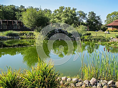 Mini zoo in the city of Pyatigorsk in Russia. Editorial Stock Photo