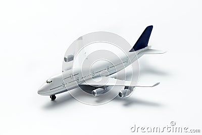 Miniature airplane isolated Stock Photo