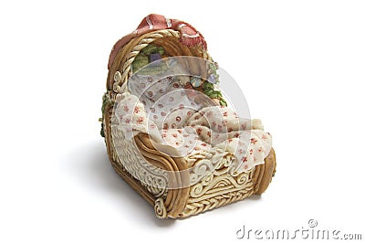 Miniature Bassinet Stock Photo