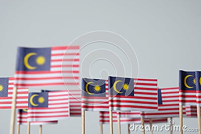 Miniature flag of malaysia Stock Photo