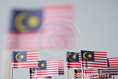 Miniature flag of malaysia Stock Photo