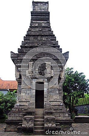 Miniature of hinduistic temple in park Taman mini Stock Photo