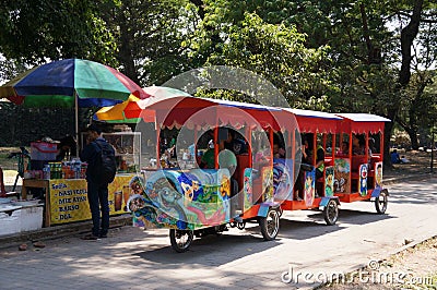 Miniature railway Editorial Stock Photo