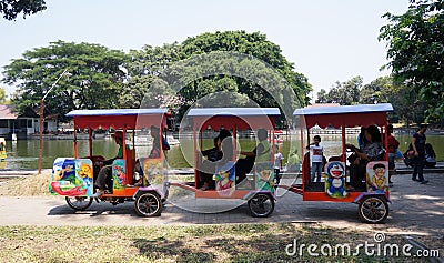 Miniature railway Editorial Stock Photo