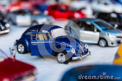 Miniature toy cars Stock Photo