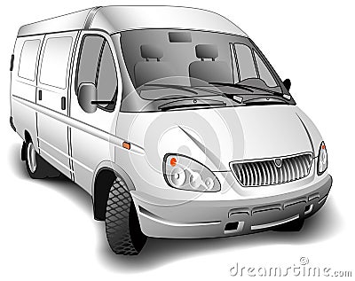 Minibus Vector Illustration