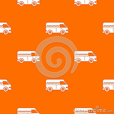 Minibus taxi pattern seamless Vector Illustration