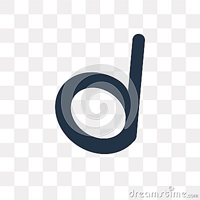 Minim vector icon isolated on transparent background, Minim tra Vector Illustration