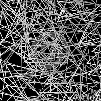 Minimal Abstract Art Like Background with Pointed, Triangular Sh Vector Illustration