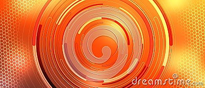 Minimal abstract circle design with bright oxygene decoration Stock Photo