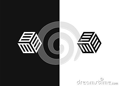 Minimal abstract vector logo or element design Vector Illustration