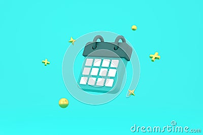 Minimal calendar icons. calendar date icon Stock Photo