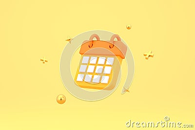 Minimal calendar icons. calendar date icon Stock Photo
