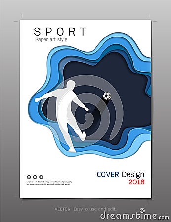 Minimal covers book design template vector, Sport concept, Use for brochure, annual report, flyer - leafle, magazine, poster, corp Vector Illustration