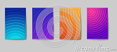 Minimal covers design. Abstract texture, color pattern background. Vector geometric line wave, modern trend simple minimal Vector Illustration