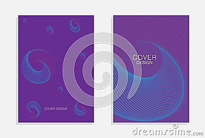 Minimal covers design. A set of modern abstract backgrounds Vector Illustration