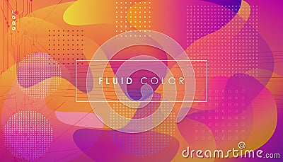 Cool Instagram soft gradients banner landing page Future geometric patterns Abstract fluid bubbles Background Eps10 vector sign Vector Illustration