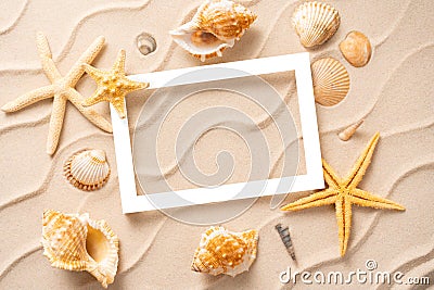 Minimal Frame summer background, Stock Photo