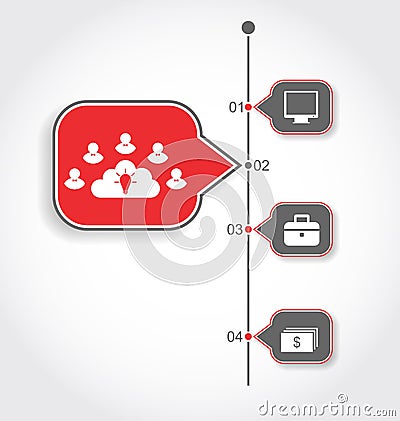 Minimal infographics design, can be used for succe Vector Illustration