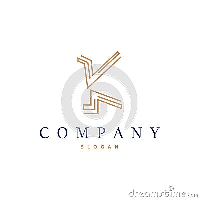 Minimal Initial K Letter Logo, Modern And Luxury Geometric Design, Icon Vector Template Element Vector Illustration