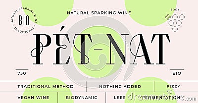 Minimal Label, Wine Tag Vector Illustration