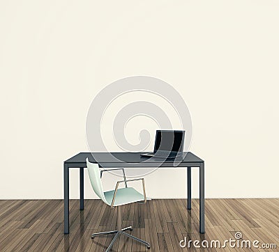 Minimal modern interior office Stock Photo