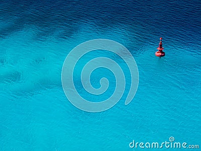 Minimal Ocean Buoy Stock Photo