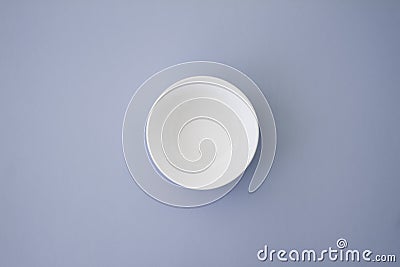 Minimal Plate Top View Stock Photo