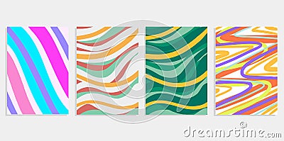 Minimal set abstract background covers design. Colorful halftone gradients. Future geometric patterns. Eps10 vector illustration c Cartoon Illustration
