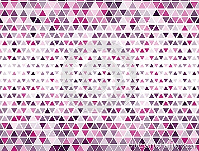 Minimal triangles halftone pattern. Fade triangular structure banner backdrop. Pixel Vector Illustration