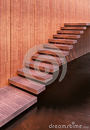 Minimalism style stairs Stock Photo