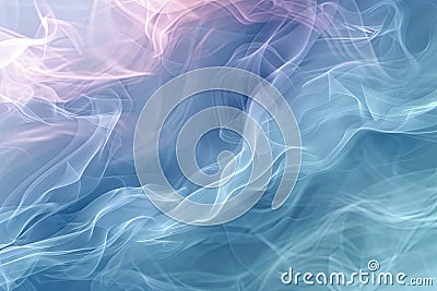 Minimalist abstract background with foggy wind and a five-color blend, presented in 3D rendering. AI Image Stock Photo