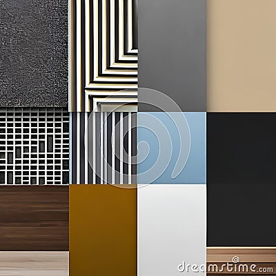 1880 Minimalist Abstract Shapes: A modern and minimalist background featuring abstract shapes with clean lines, simple forms, an Stock Photo