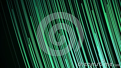 Minimalist background animation of flowing streaks of light with multicolored abstract lines. Abstract composition with Stock Photo