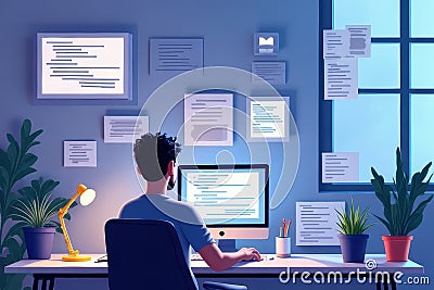Minimalist Coding Toolset Stock Photo