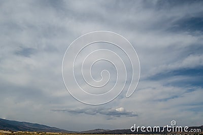 Minimalist composition at Washoe Lake State Park Stock Photo