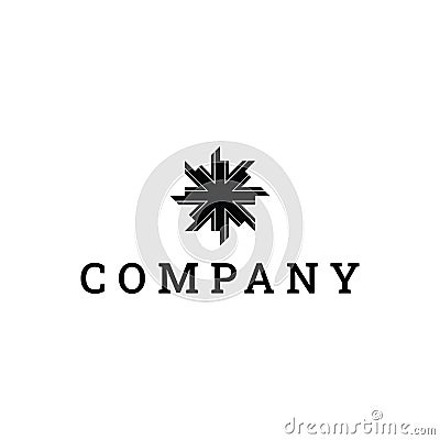 Minimalist elegant logo for Accounting Firm, Professional, and Classic. Vector Illustration