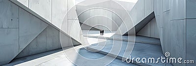 A minimalist interpretation of octagonal forms each one perfectly aligned and balanced Stock Photo