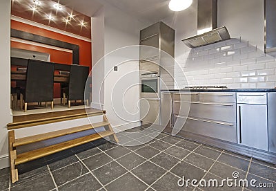 Minimalist kitchen Stock Photo