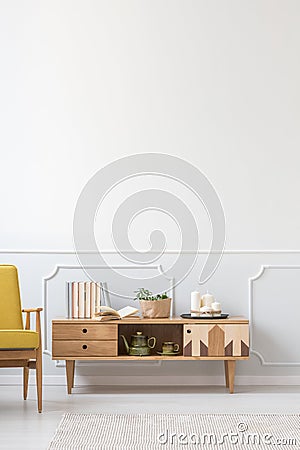 Minimalist living room interior Stock Photo