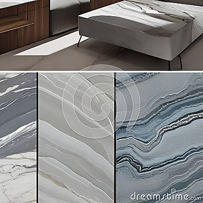 1520 Minimalist Marble Patterns: A modern and minimalist background featuring marble patterns with clean lines, subtle veins, an Stock Photo