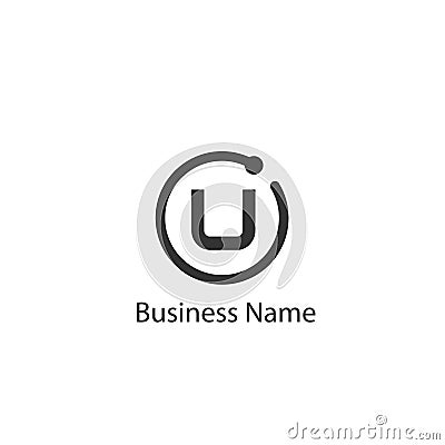 Letter U Logo Design Vector Illustration