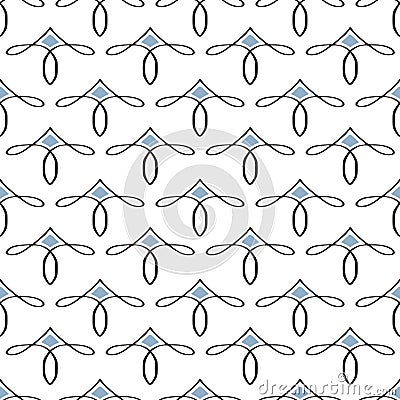 Minimalist pattern with simle ornament Vector Illustration