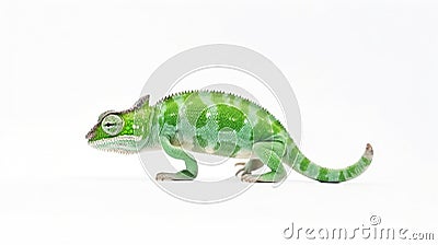 Minimalist photography of a chameleon Stock Photo